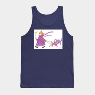 MadCatWoman Walks Matching Cats Tank Top